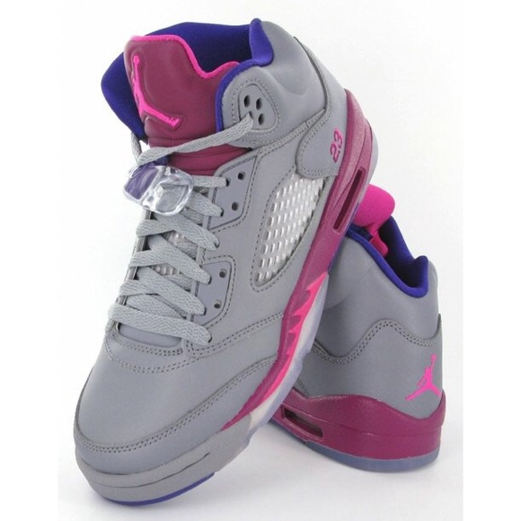 grey pink and purple jordans
